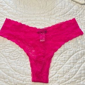 Cosabella neon pink lace thong panties